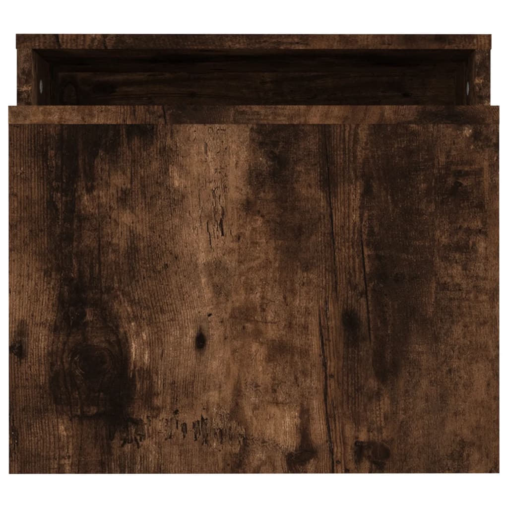 Salontafelset 100x48x40 cm bewerkt hout gerookt eikenkleurig