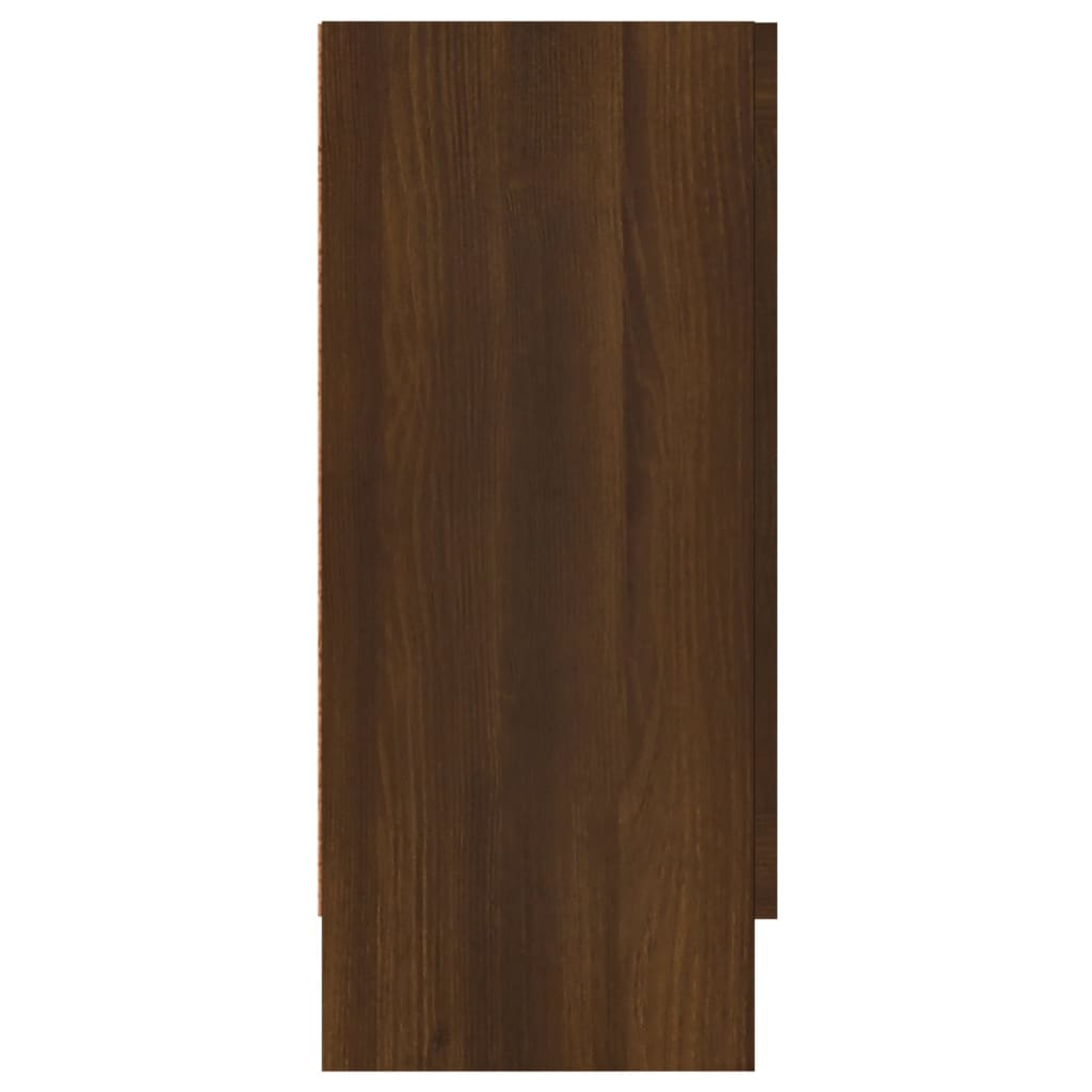 Dressoir 120x30,5x70 cm bewerkt hout bruineikenkleurig