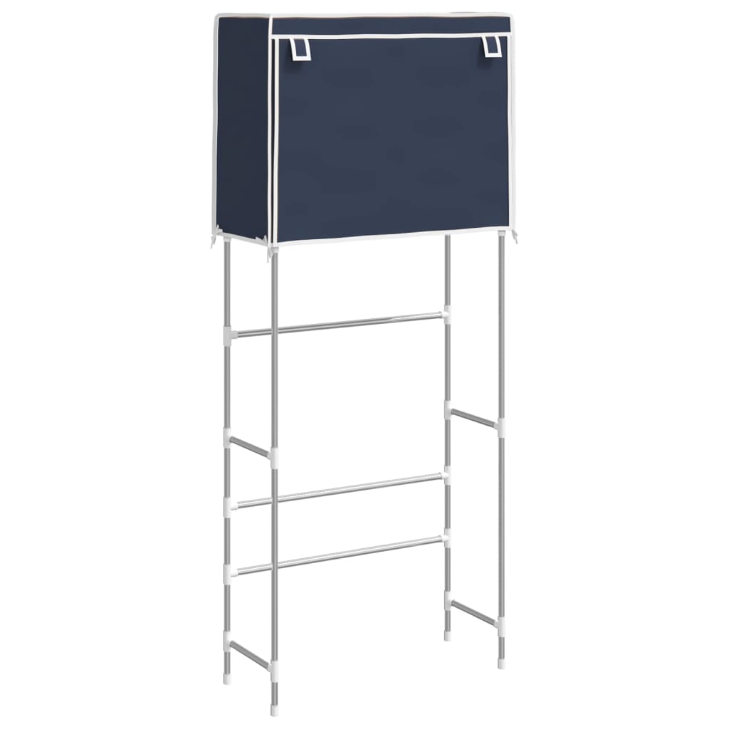 Opbergrek voor boven wasmachine 2-laags 71x29,5x170,5 cm blauw