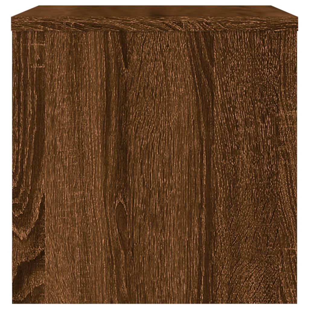 Nachtkastjes 2 st 40x30x30 cm bewerkt hout bruin eikenkleur