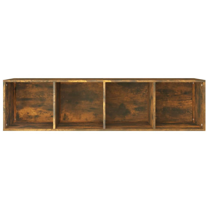 Boekenkast / tv-meubel 36x30x143 cm bewerkt hout gerookt eiken