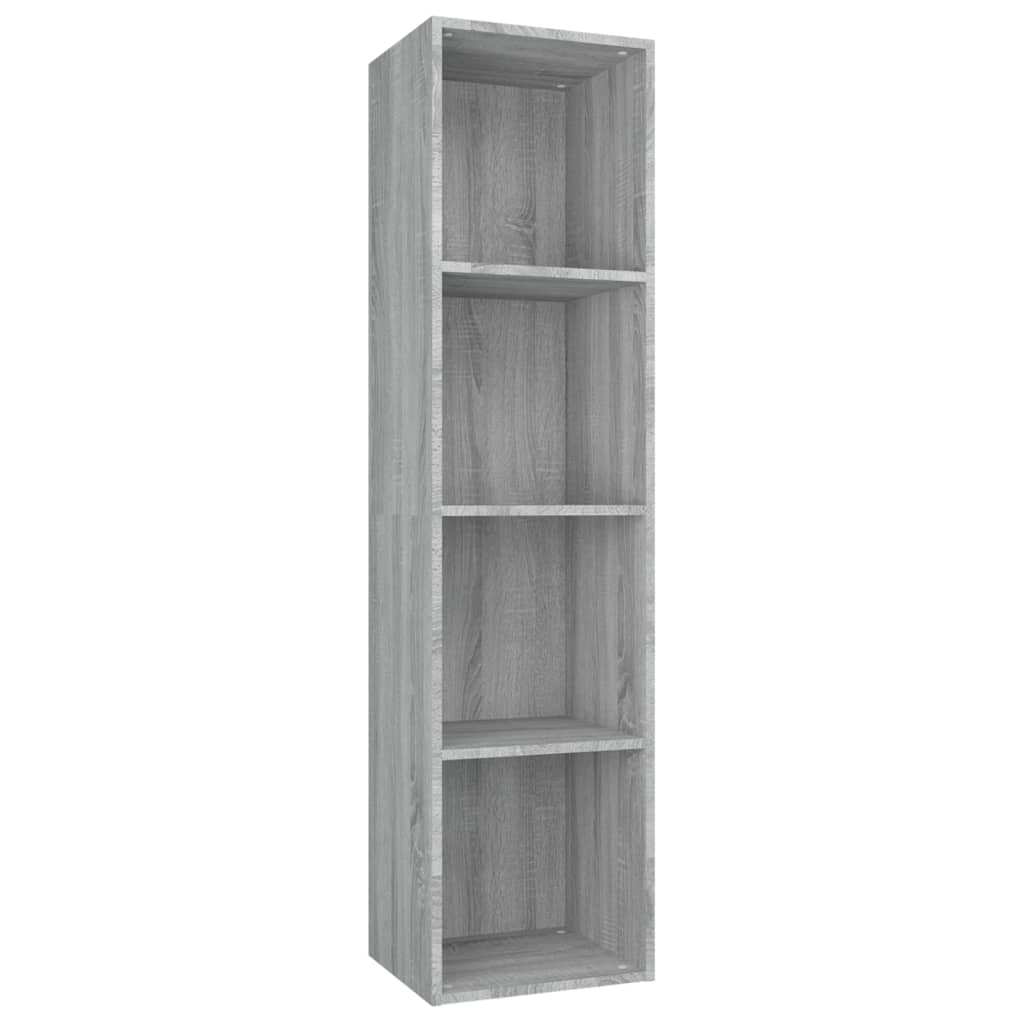 Boekenkast / tv-meubel 36x30x143 cm grijs sonoma eikenkleurig