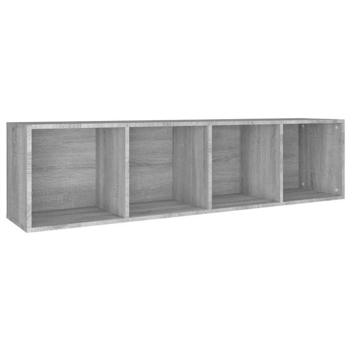 Boekenkast / tv-meubel 36x30x143 cm grijs sonoma eikenkleurig