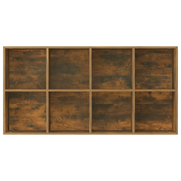 Boekenkast 66x30x130 cm bewerkt hout gerookt eikenkleurig