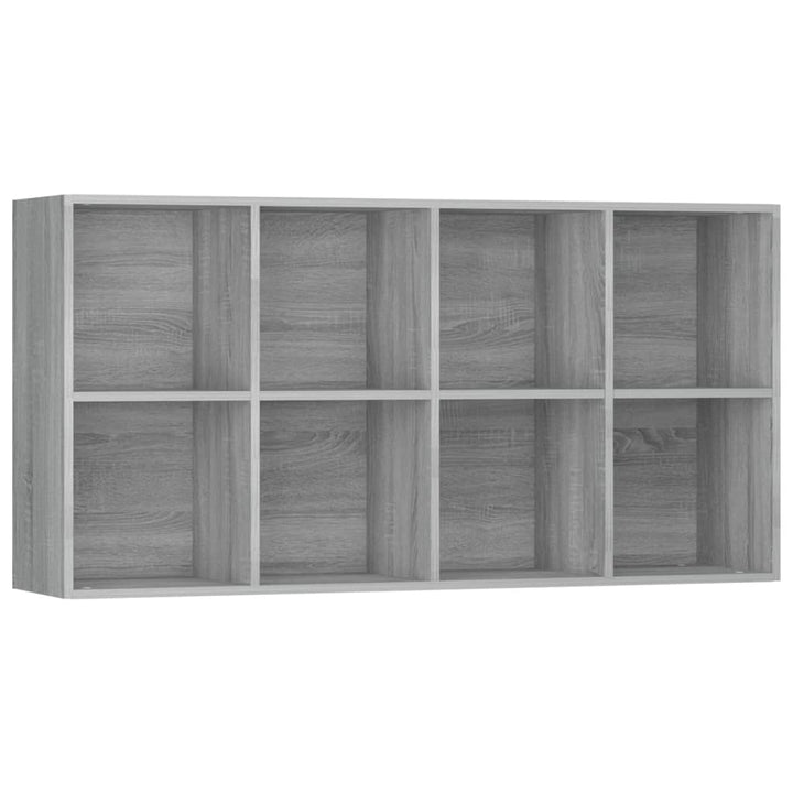 Boekenkast 66x30x130 cm bewerkt hout sonoma grijs