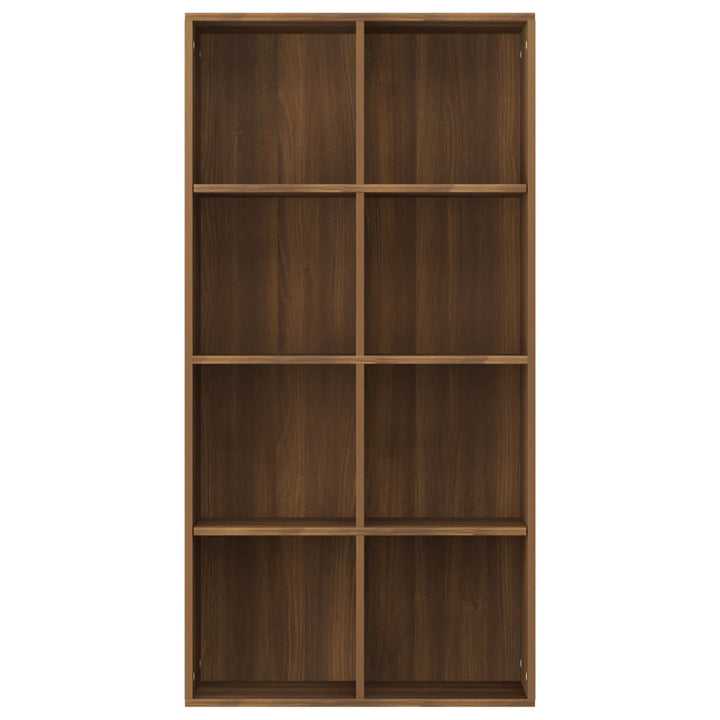 Boekenkast 66x30x130 cm bewerkt hout bruineikenkleurig