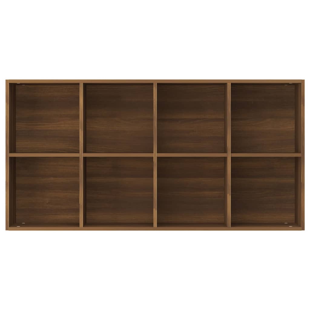 Boekenkast 66x30x130 cm bewerkt hout bruineikenkleurig