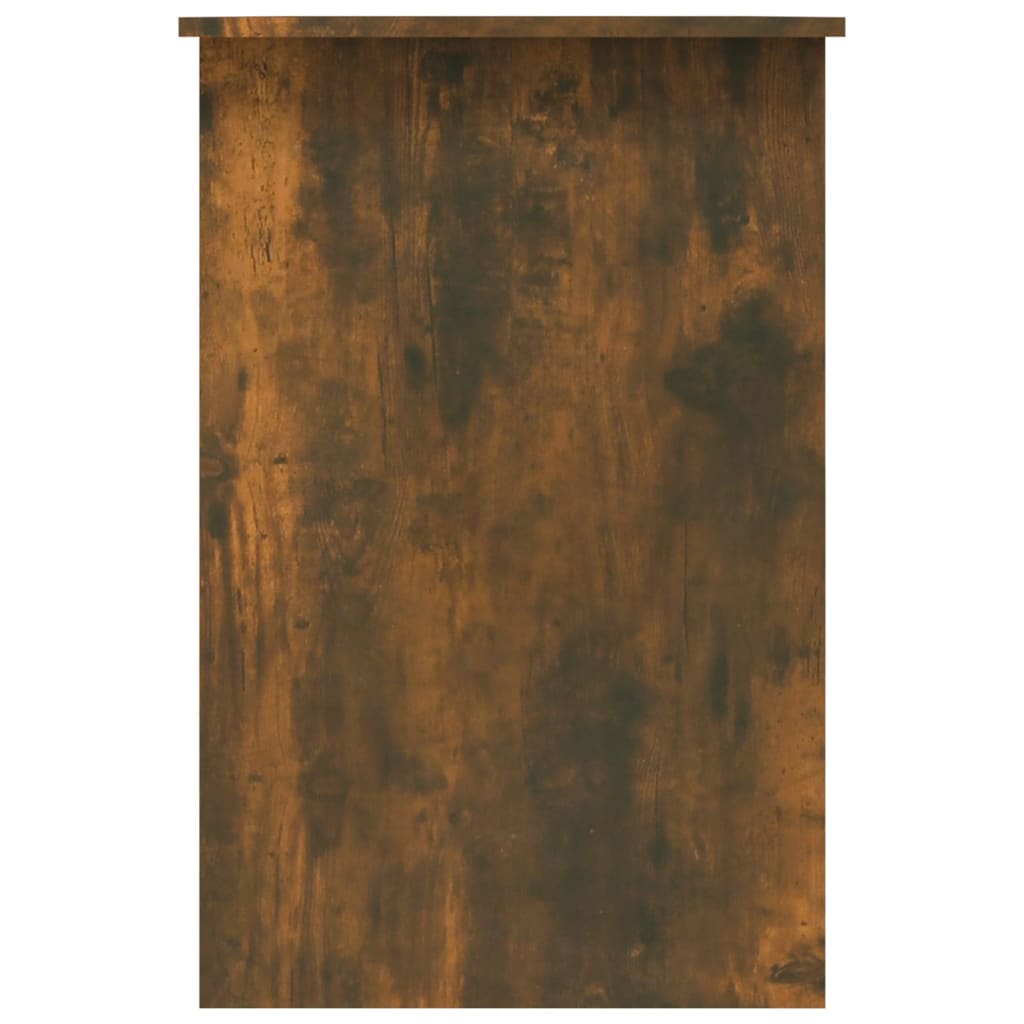 Bureau 100x50x76 cm bewerkt hout gerookt eikenkleurig