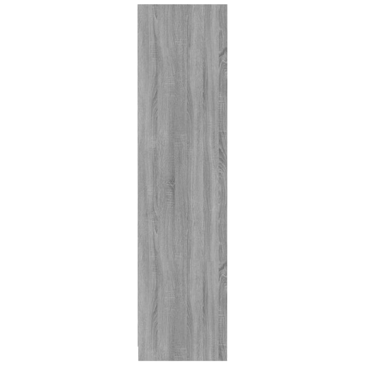 Kledingkast 100x50x200 cm bewerkt hout grijs sonoma eikenkleur