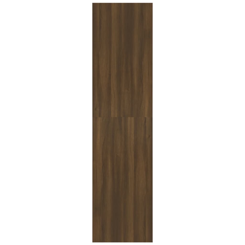 Kledingkast 100x50x200 cm bewerkt hout bruineikenkleurig