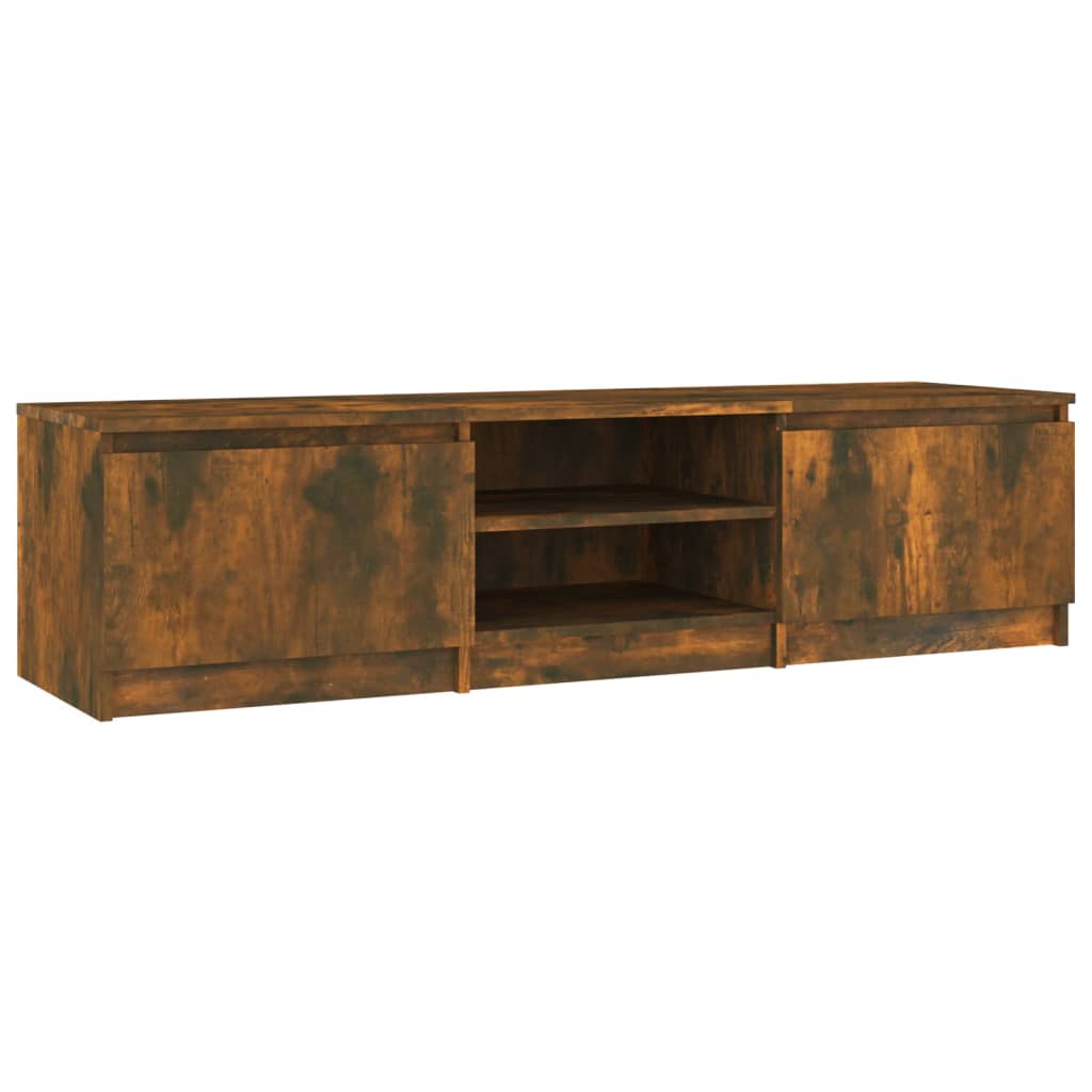 Tv-meubel 140x40x35,5 cm bewerkt hout gerookt eikenkleurig