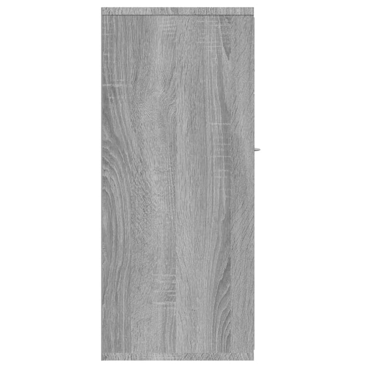 Dressoir 88x30x70 cm bewerkt hout grijs sonoma eikenkleurig