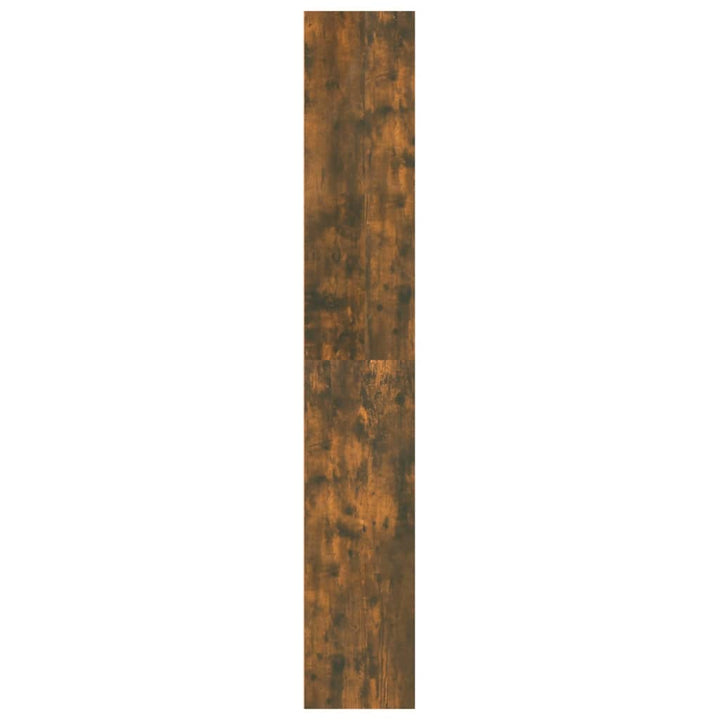 Boekenkast 60x30x189 cm bewerkt hout gerookt eikenkleurig