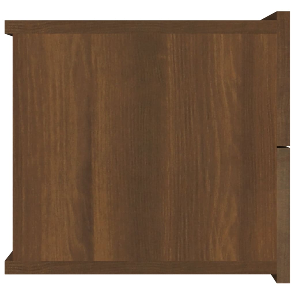 Nachtkastje 40x30x30 cm bewerkt hout bruineikenkleurig