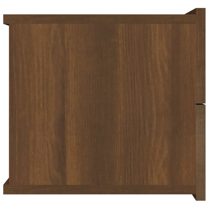 Nachtkastje 40x30x30 cm bewerkt hout bruineikenkleurig