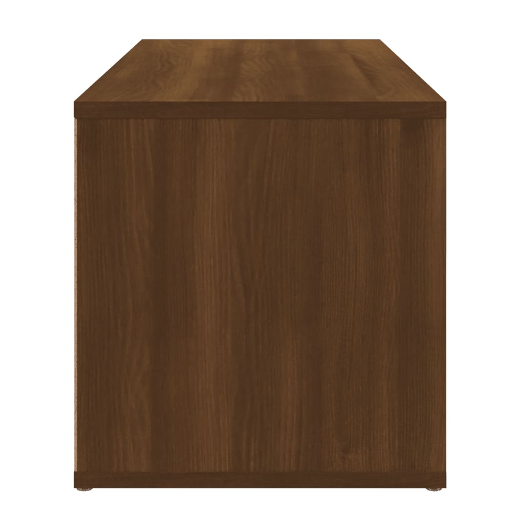 Tv-meubel 80x34x36 cm bewerkt hout bruineikenkleurig