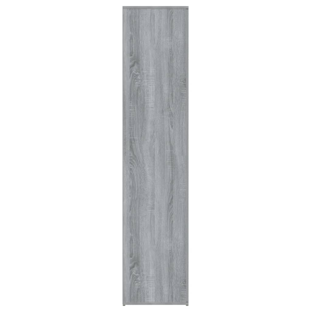 Schoenenkast 80x39x178 cm bewerkt hout grijs sonoma eikenkleur