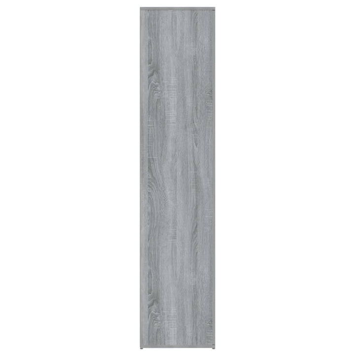 Schoenenkast 80x39x178 cm bewerkt hout grijs sonoma eikenkleur