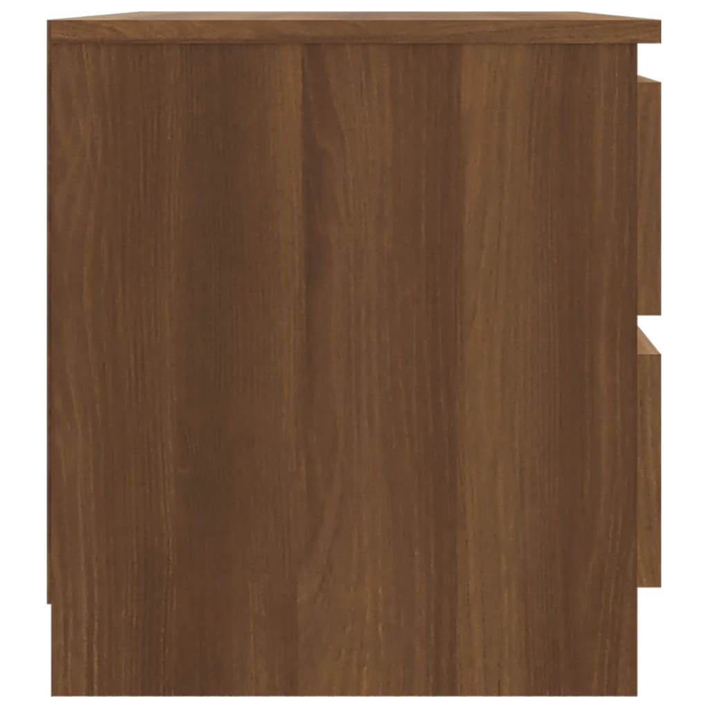 Nachtkastje 50x39x43,5 cm bewerkt hout bruineikenkleurig