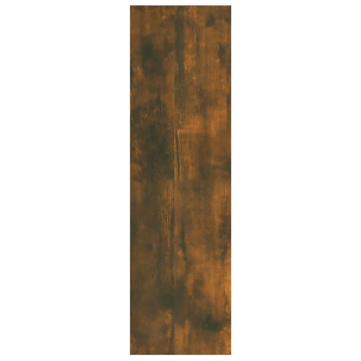 Wandschap 75x16x55 cm bewerkt hout gerookt eikenkleurig