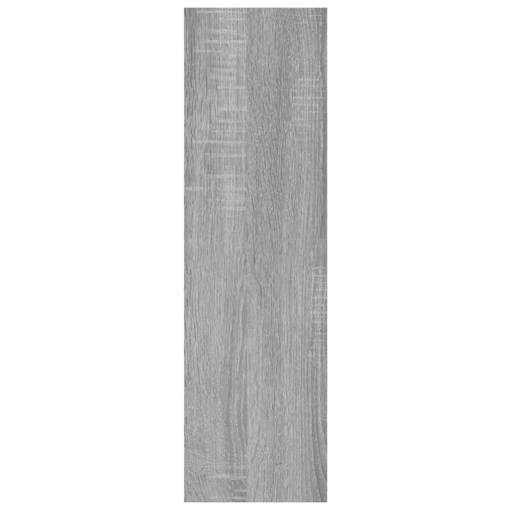 Wandschap 75x16x55 cm bewerkt hout grijs sonoma eikenkleurig