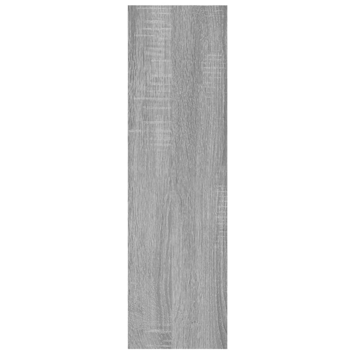 Wandschap 75x16x55 cm bewerkt hout grijs sonoma eikenkleurig