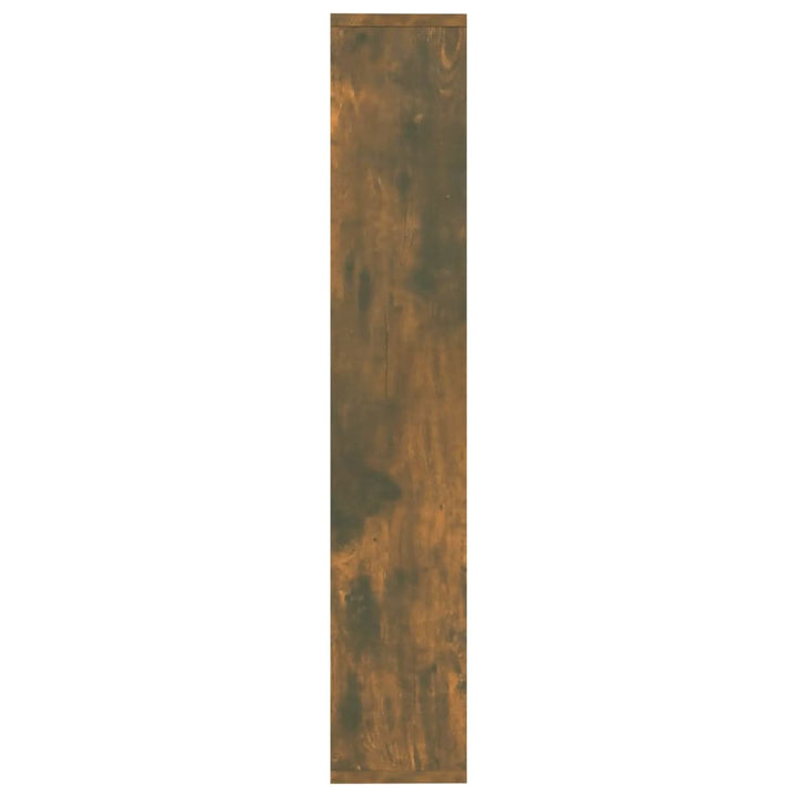 Wandschap 36x16x90 cm bewerkt hout gerookt eikenkleurig