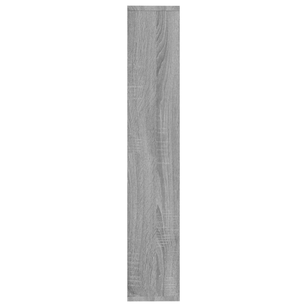 Wandschap 36x16x90 cm bewerkt hout grijs sonoma eikenkleurig