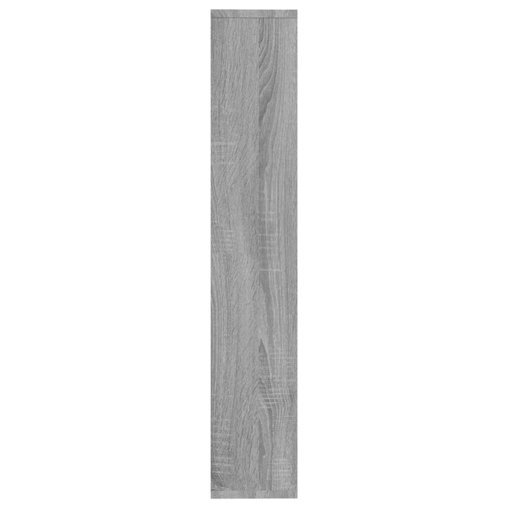 Wandschap 36x16x90 cm bewerkt hout grijs sonoma eikenkleurig