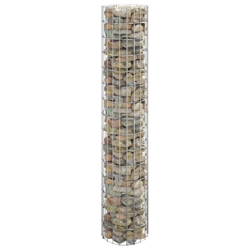 Gabion plantenbak rond gebogen ø˜30x150 cm gegalvaniseerd staal