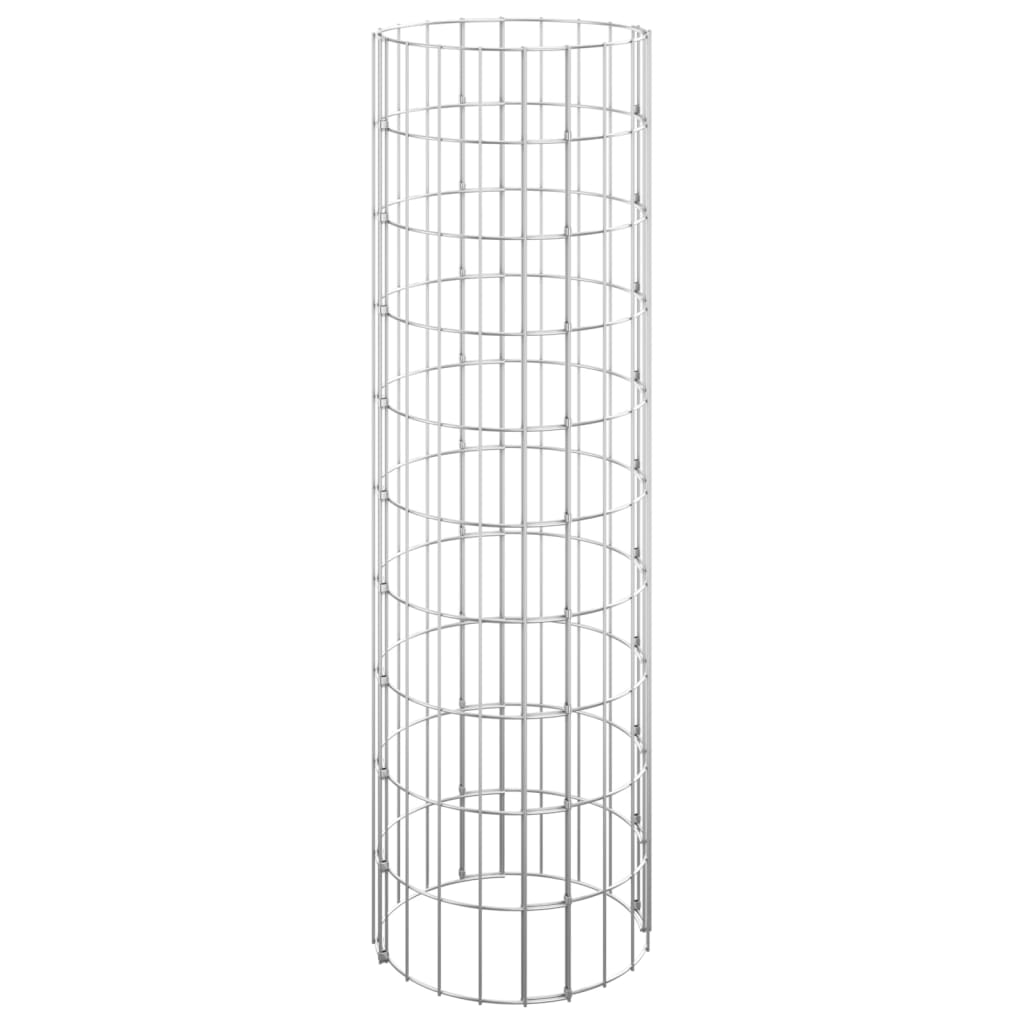 Gabion plantenbakken 3 st rond verhoogd ø˜30x100 cm staal