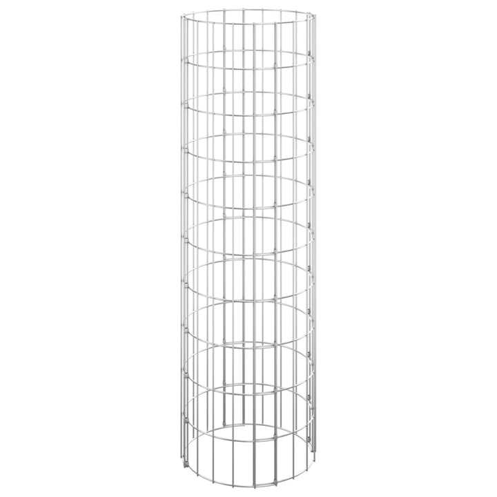 Gabion plantenbakken 3 st rond verhoogd ø˜30x100 cm staal