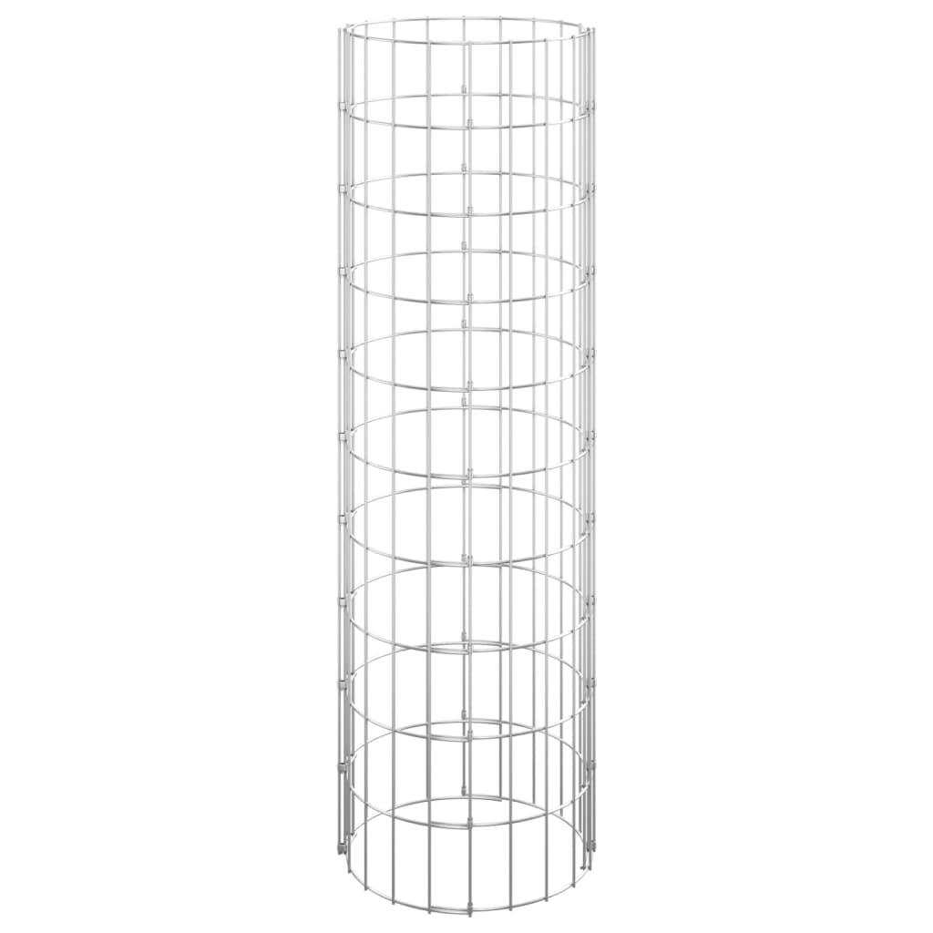 Gabion plantenbakken 3 st rond verhoogd ø˜30x100 cm staal