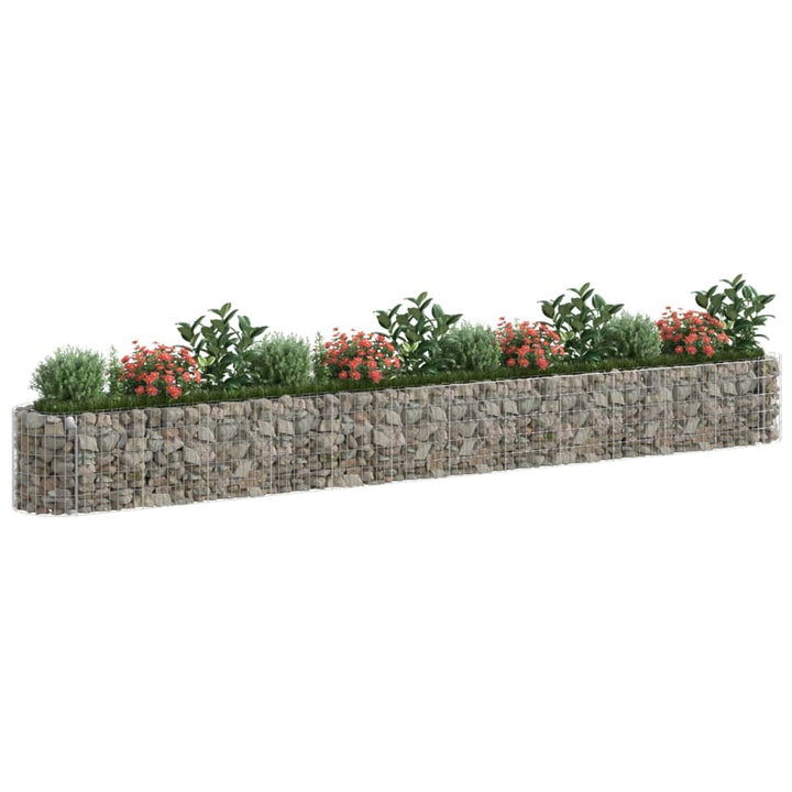 Gabion plantenbak vergroot 470x50x50 cm gegalvaniseerd ijzer