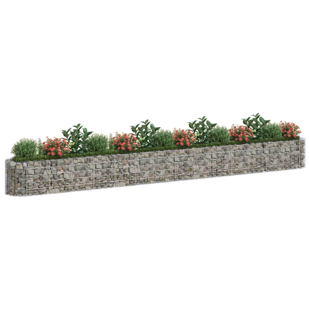 Gabion plantenbak vergroot 540x50x50 cm gegalvaniseerd ijzer