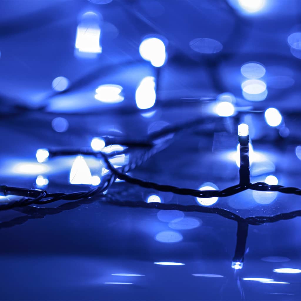 Lichtslinger met 600 LED's blauw 60 m PVC