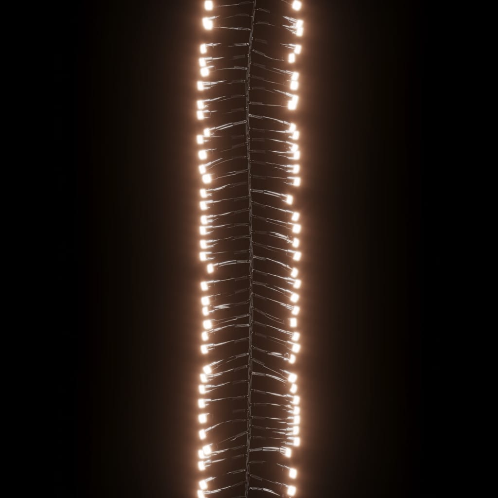 Lichtslinger cluster met 400 LED's warmwit 8 m PVC