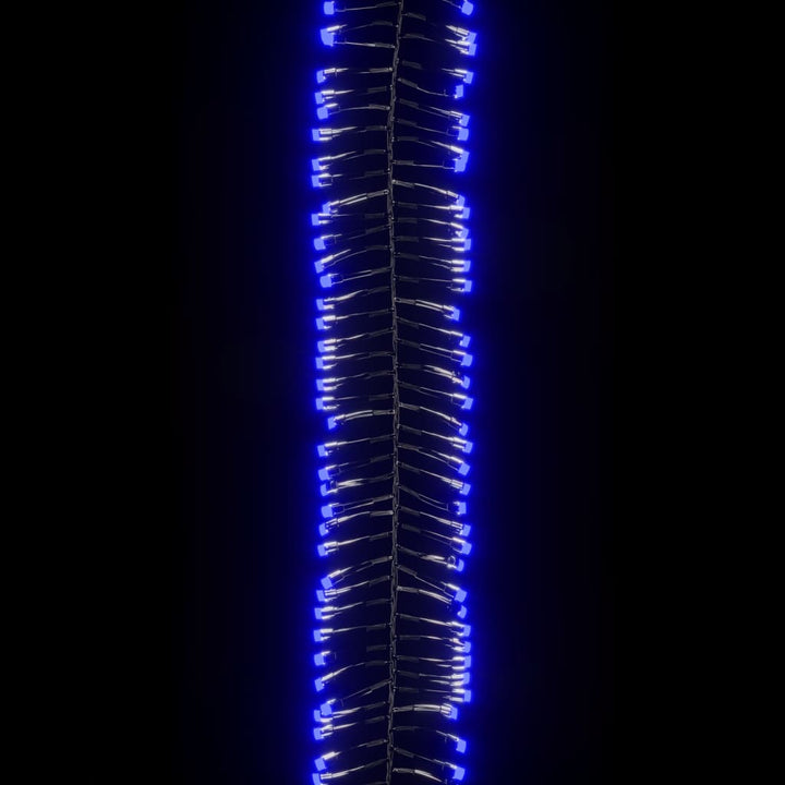 Lichtslinger cluster met 400 LED's blauw 8 m PVC