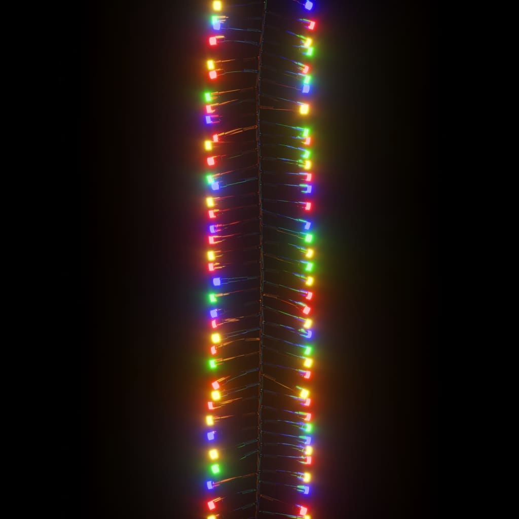 Lichtslinger cluster met 400 LED's meerkleurig 8 m PVC