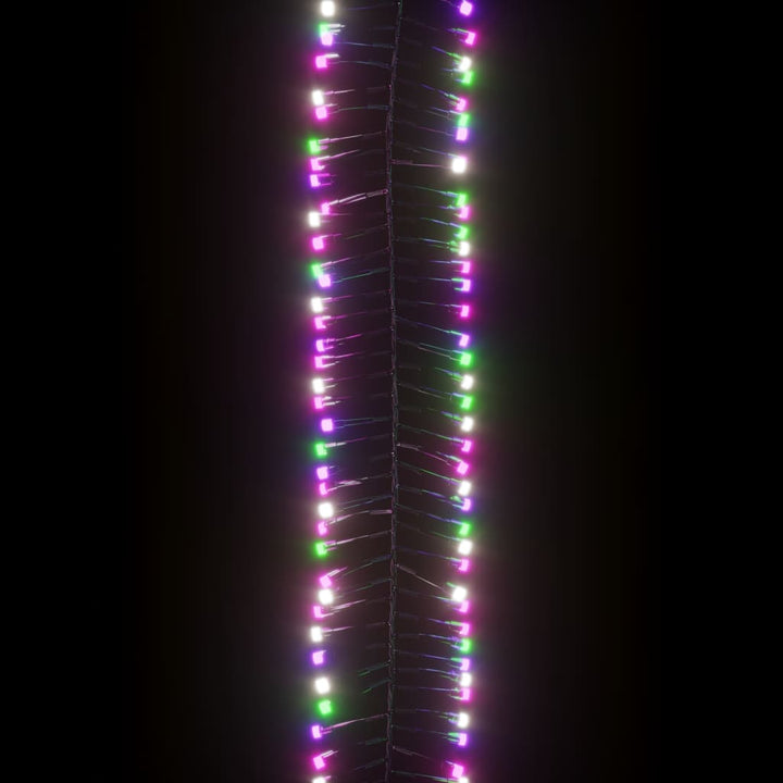 Lichtslinger cluster met 400 LED's pastel meerkleurig 8 m PVC