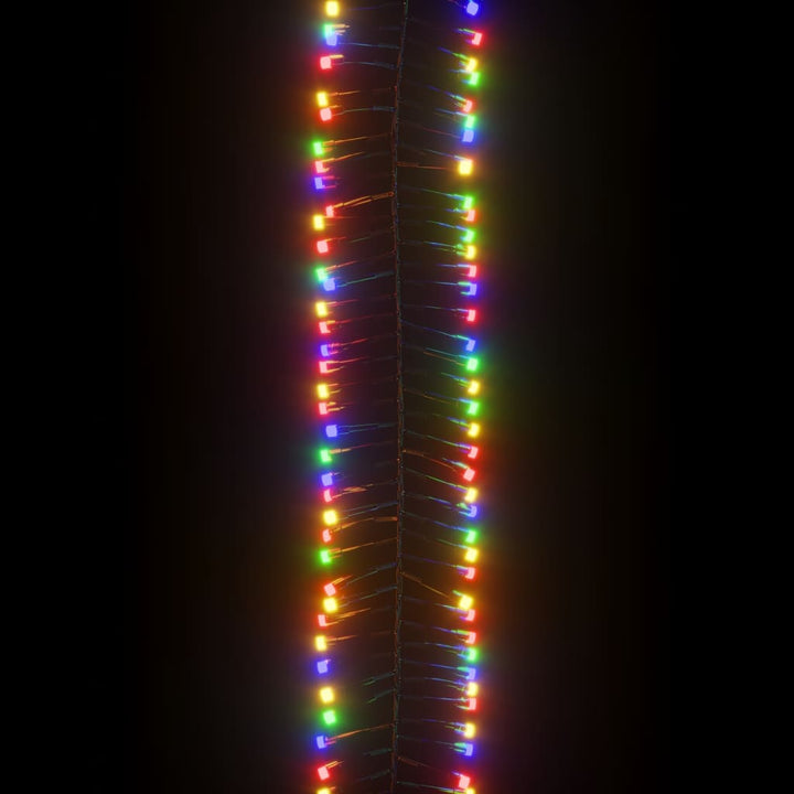 Lichtslinger cluster met 1000 LED's meerkleurig 20 m PVC