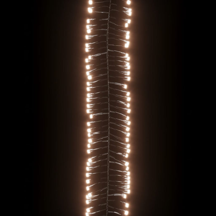 Lichtslinger cluster met 3000 LED's warmwit 60 m PVC