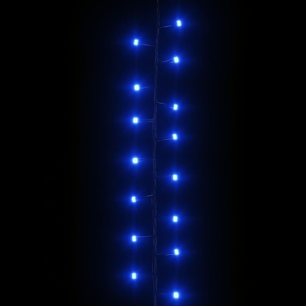 Lichtslinger compact met 400 LED's blauw 4 m PVC