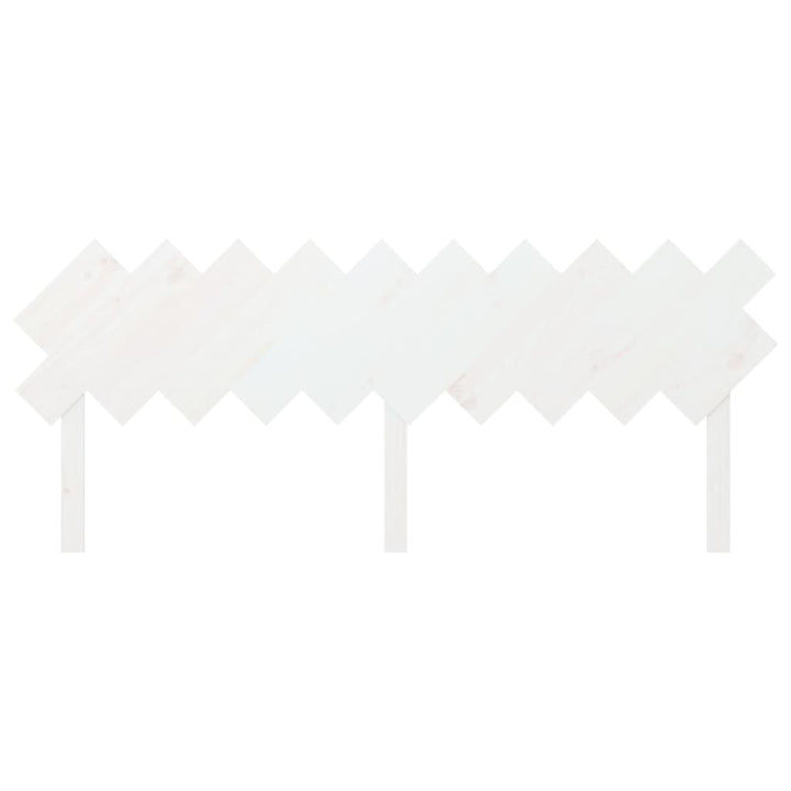 Hoofdbord 196x3x80,5 cm massief grenenhout wit