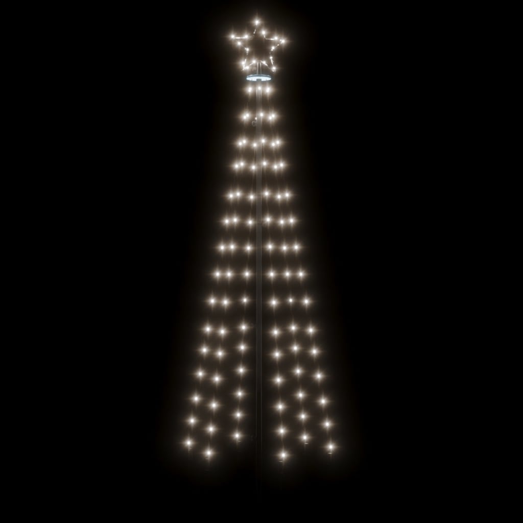 Kegelkerstboom 108 LED's 70x180 cm koudwit