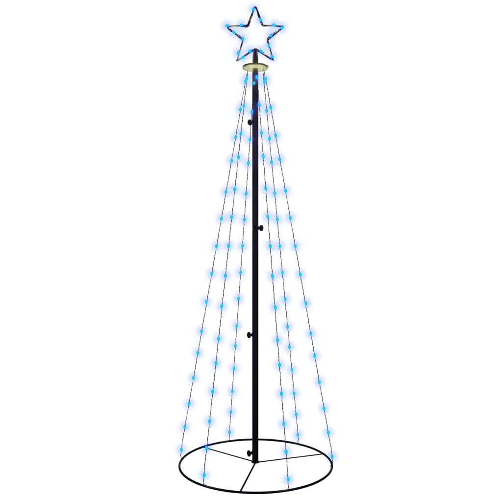 Kegelkerstboom 108 LED's 70x180 cm blauw