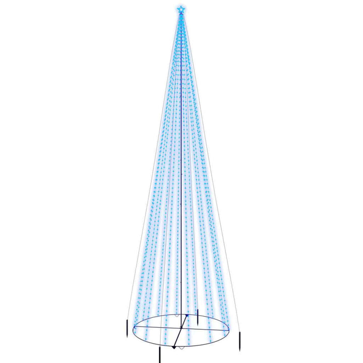Kegelkerstboom 1134 LED's blauw 230x800 cm