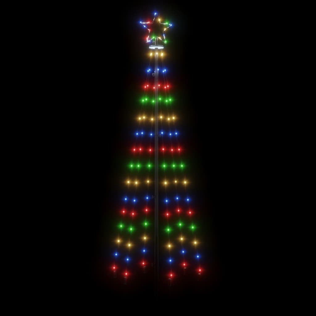Kerstboom met grondpin 108 LED's meerkleurig 180 cm