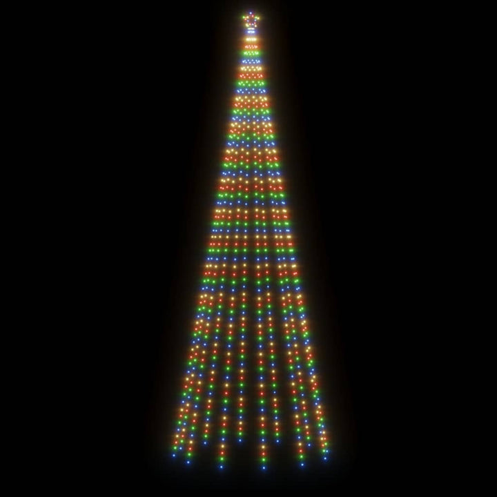 Kerstboom met grondpin 732 LED's meerkleurig 500 cm