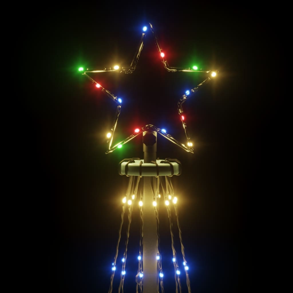 Kerstboom met grondpin 732 LED's meerkleurig 500 cm